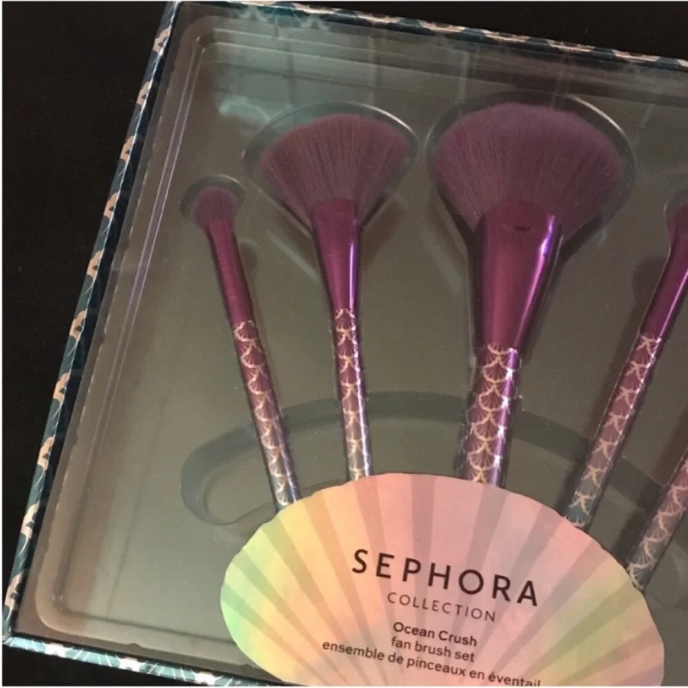 Sephora Collection Ocean Crush Fan 5-Piece Brush Limited Edition Set